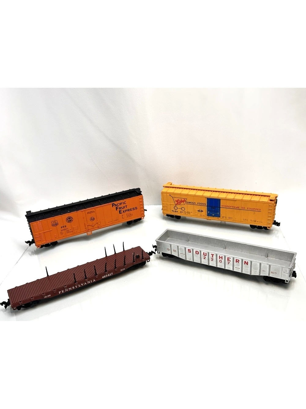 Lima HO Freight Car Lot Boxcars Flat Car Gondola Southern PFE Libby's Read